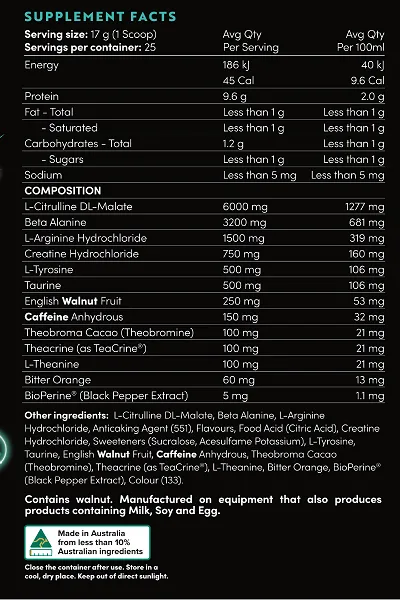 WIZARD NUTRITION THUNDERSTORM PRE-WORKOUT