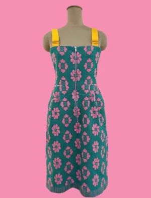 Woven Flower Strap Dress