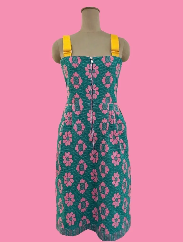 Woven Flower Strap Dress