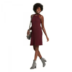 Xhilaration Women's High Neck Sleeveless Sweater Dress Maroon XXL